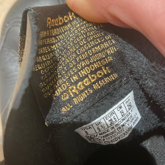 Reebok black running shoe women’s 8 - Picture 11 of 12